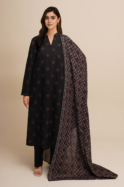 3 Piece - Printed Khaddar Suit - X7139 - Shop Now at Kayseria