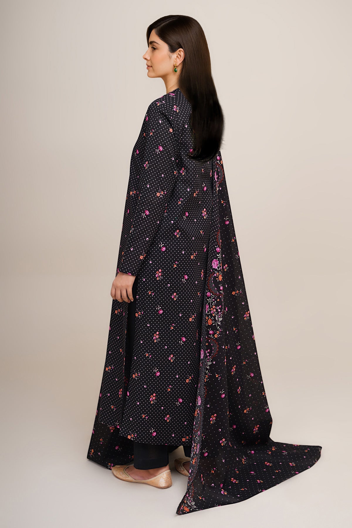 3 Piece - Printed Khaddar Suit - X7142 - Shop Now at Kayseria