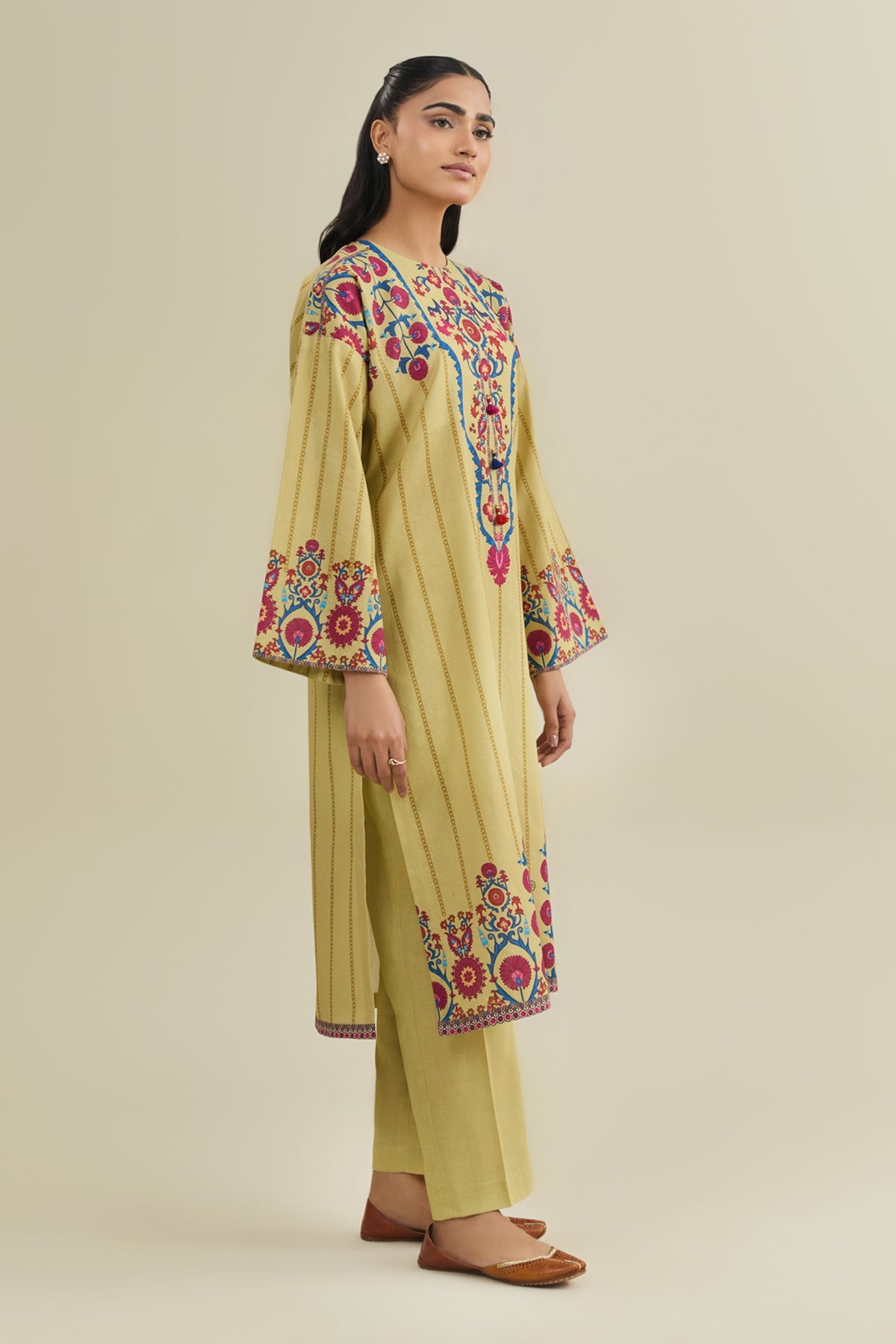 2 Piece - Printed Suit - X7147 - Shop Now at Kayseria