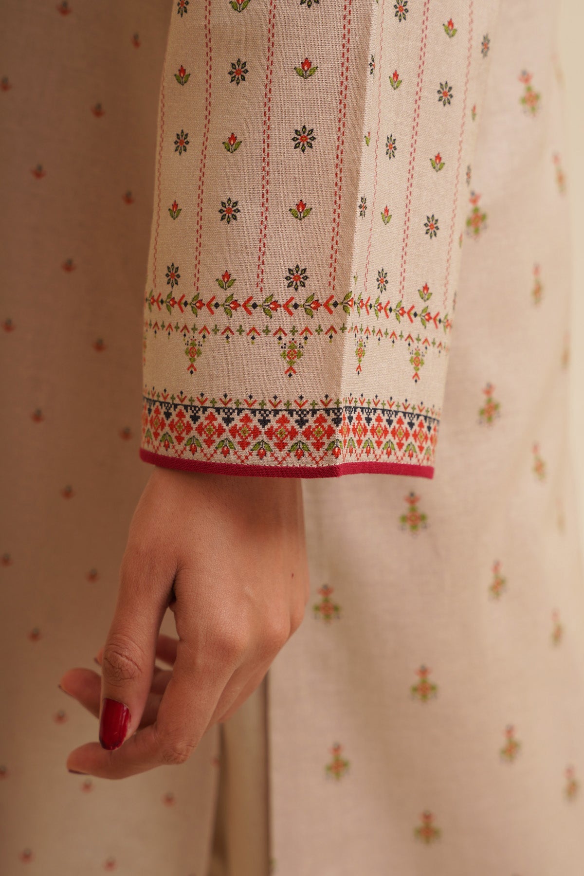 2 Piece - Printed Suit - X7155 - Shop Now at Kayseria
