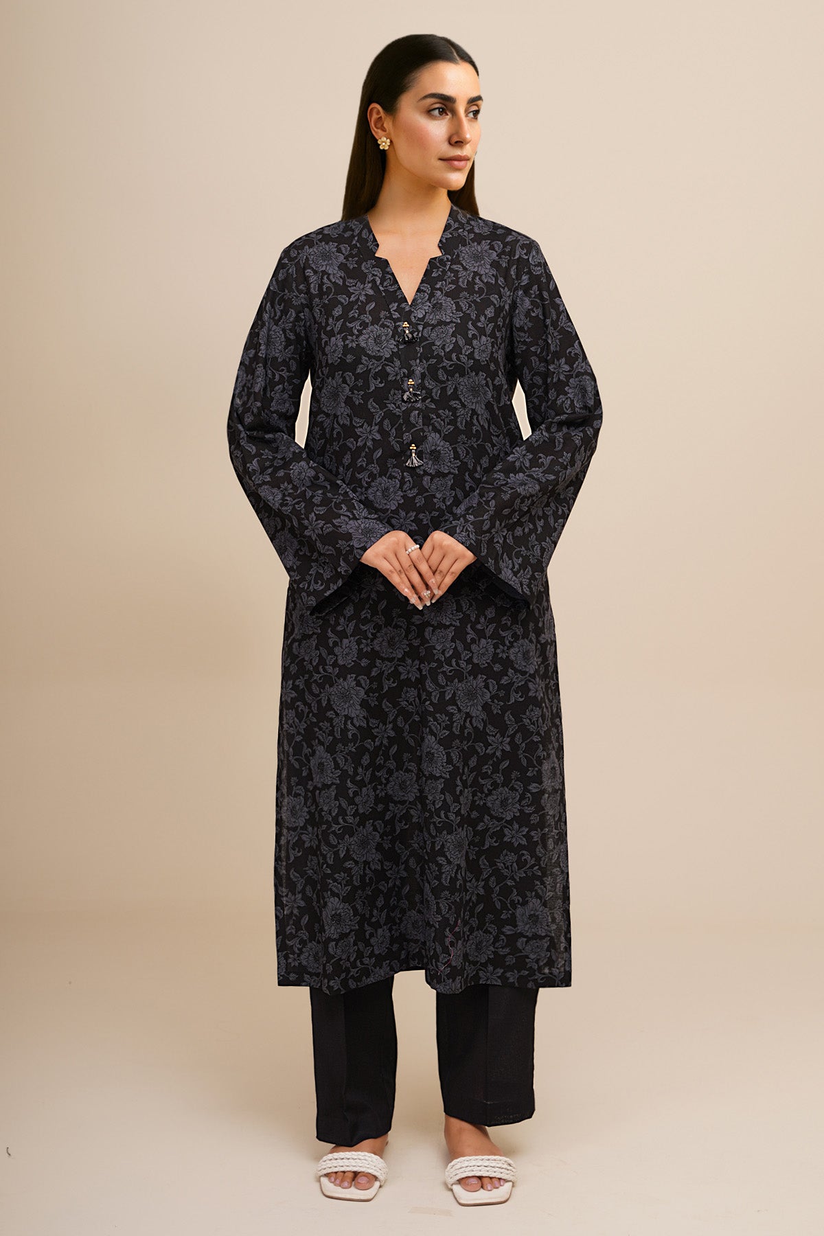 2 Piece - Printed Khaddar Suit - X7160 - Shop Now at Kayseria