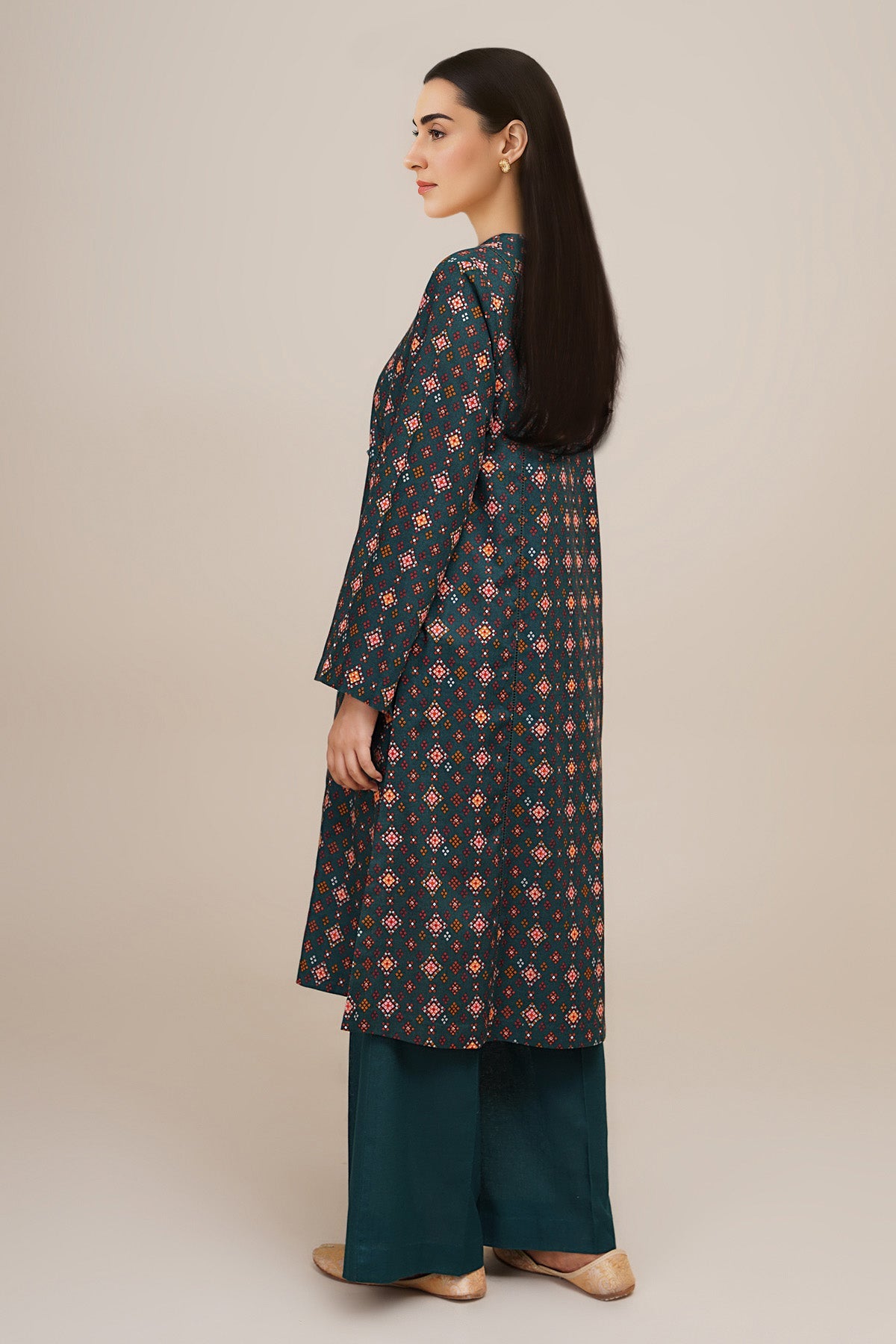 2 Piece - Printed Khaddar Suit - X7162 - Shop Now at Kayseria