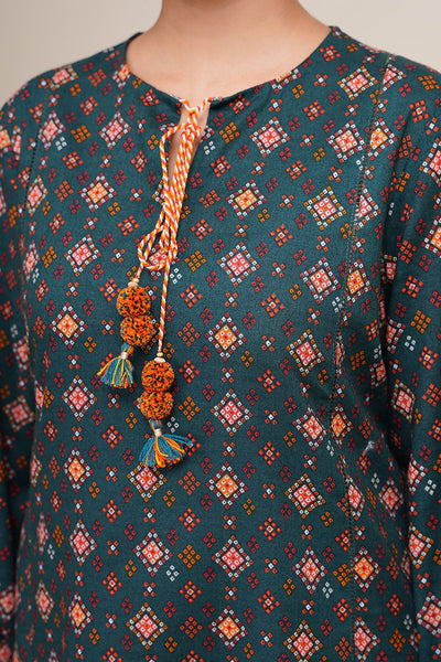 2 Piece - Printed Khaddar Suit - X7162 - Shop Now at Kayseria