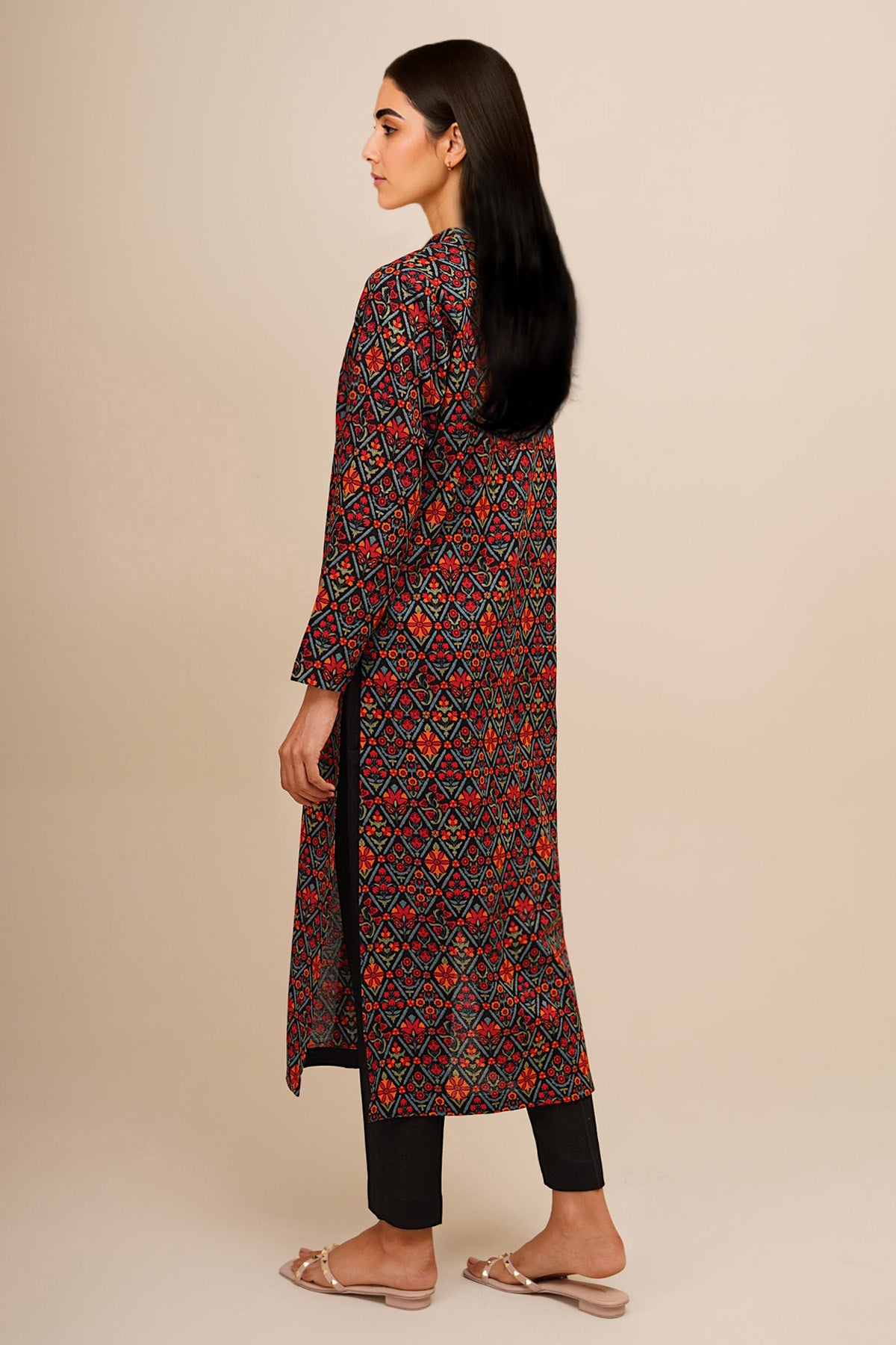 2 Piece - Printed Khaddar Suit - X7172 - Shop Now at Kayseria