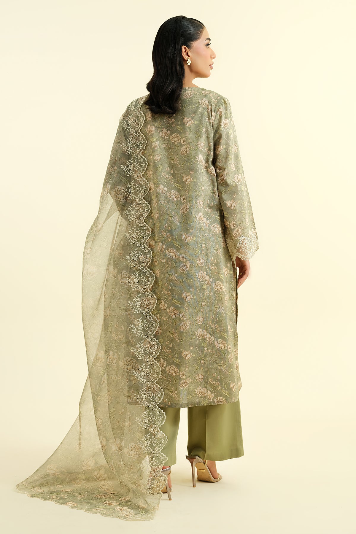 3 Piece - Printed & Embroidered Lawn Suit - C6176 - Shop Now at Kayseria