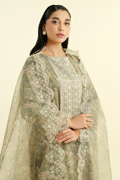 3 Piece - Printed & Embroidered Lawn Suit - C6176 - Shop Now at Kayseria