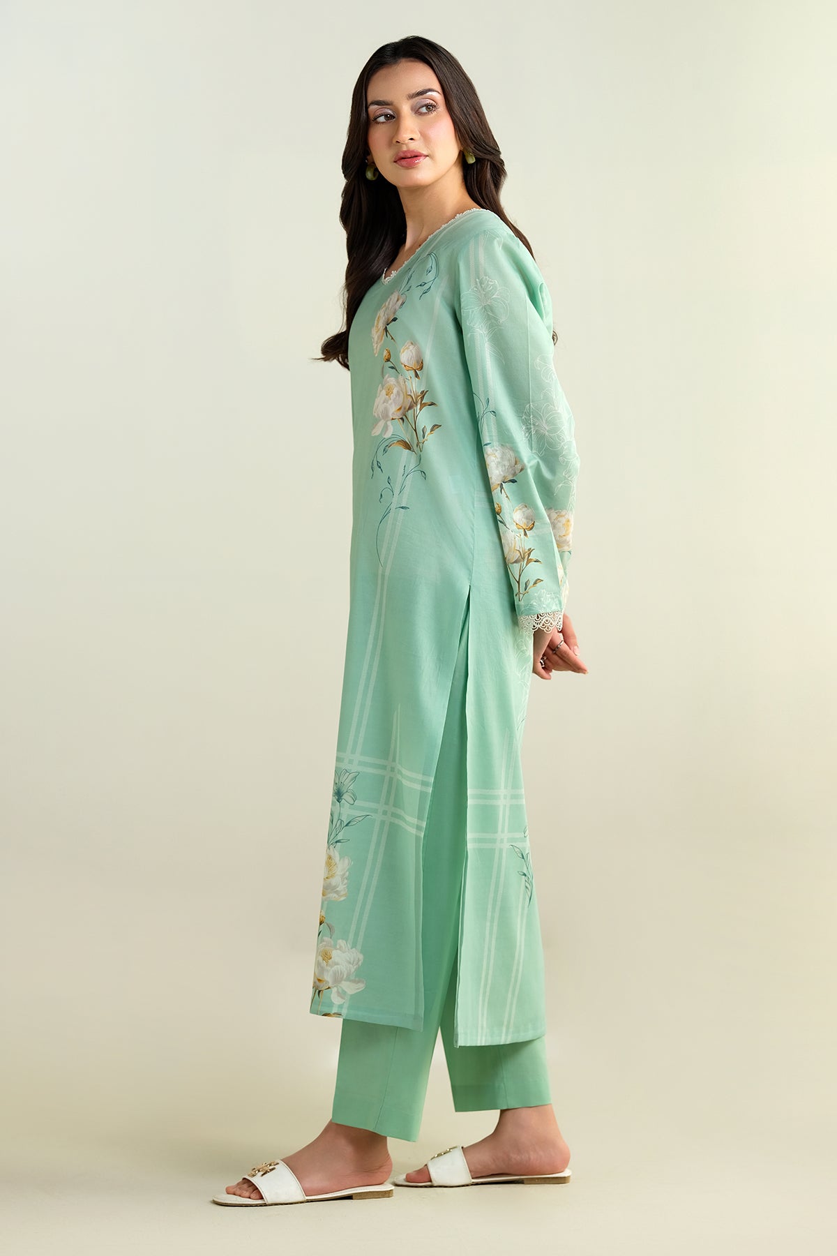 2 Piece - Printed Suit - C6211 - Shop Now at Kayseria