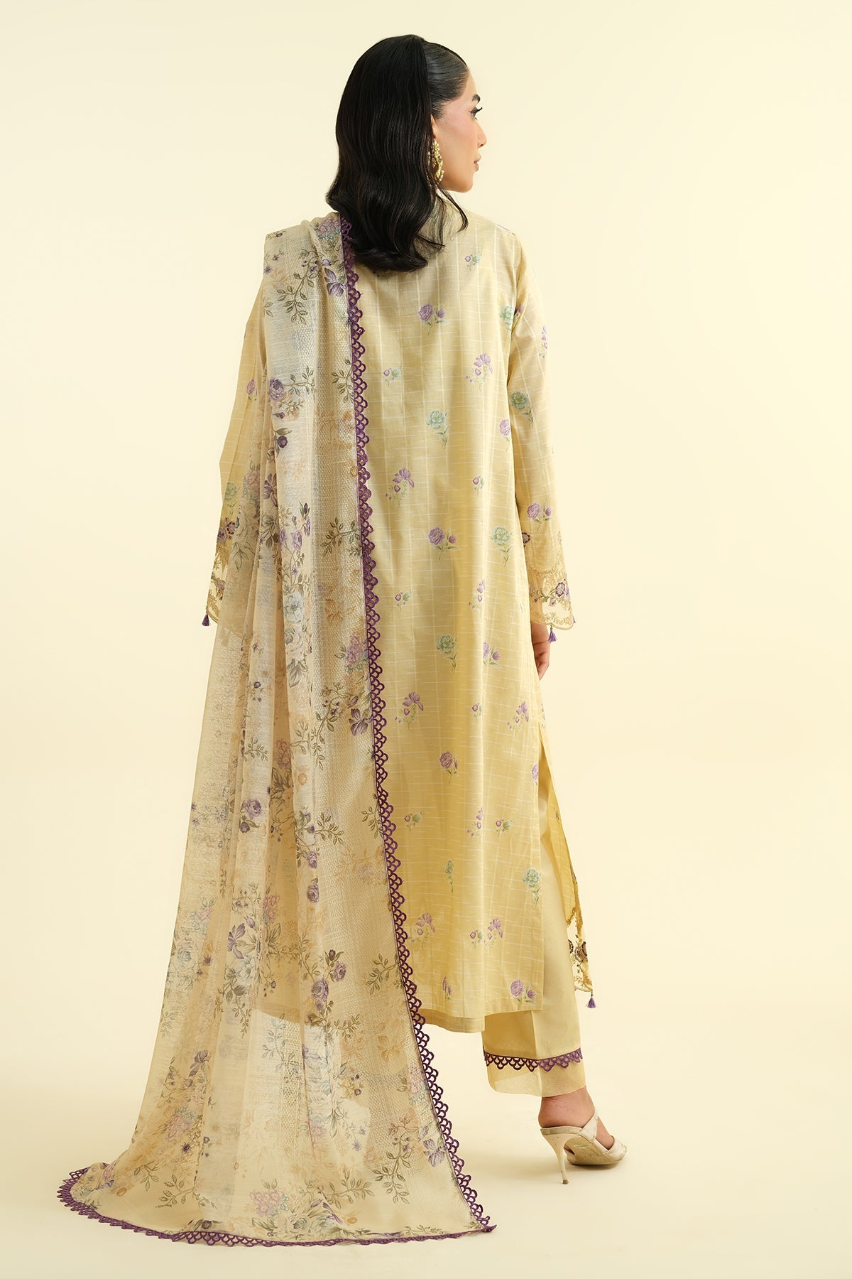 3 Piece - Printed & Embroidered Lawn Suit - C6218 - Shop Now at Kayseria
