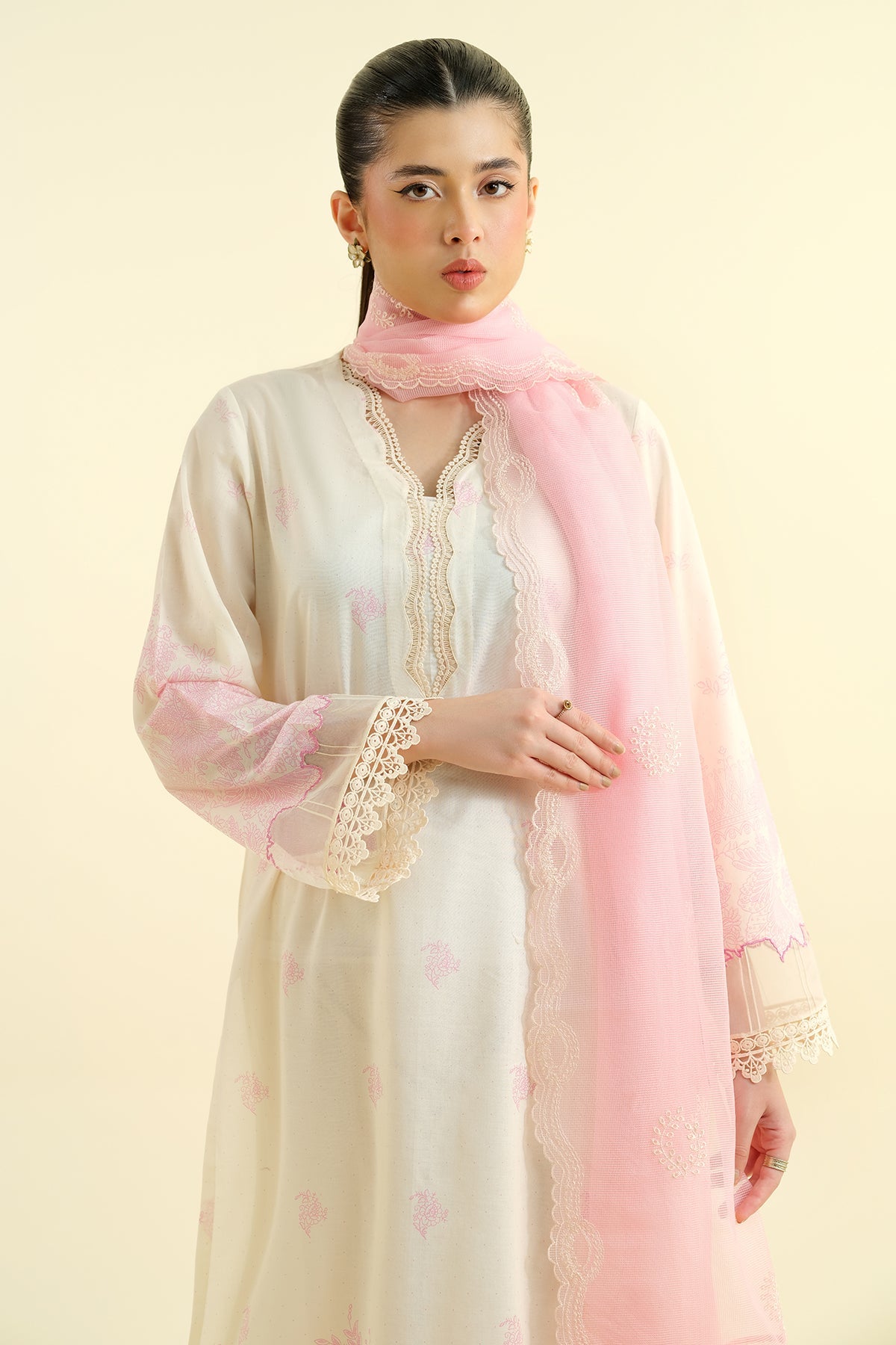 3 Piece - Printed  & Embroidered Lawn Suit - C6233 - Shop Now at Kayseria