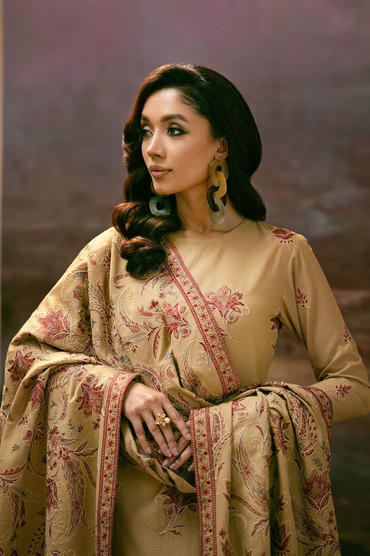 3 Piece - Embroidered Suit - E1401 - Shop Now at Kayseria