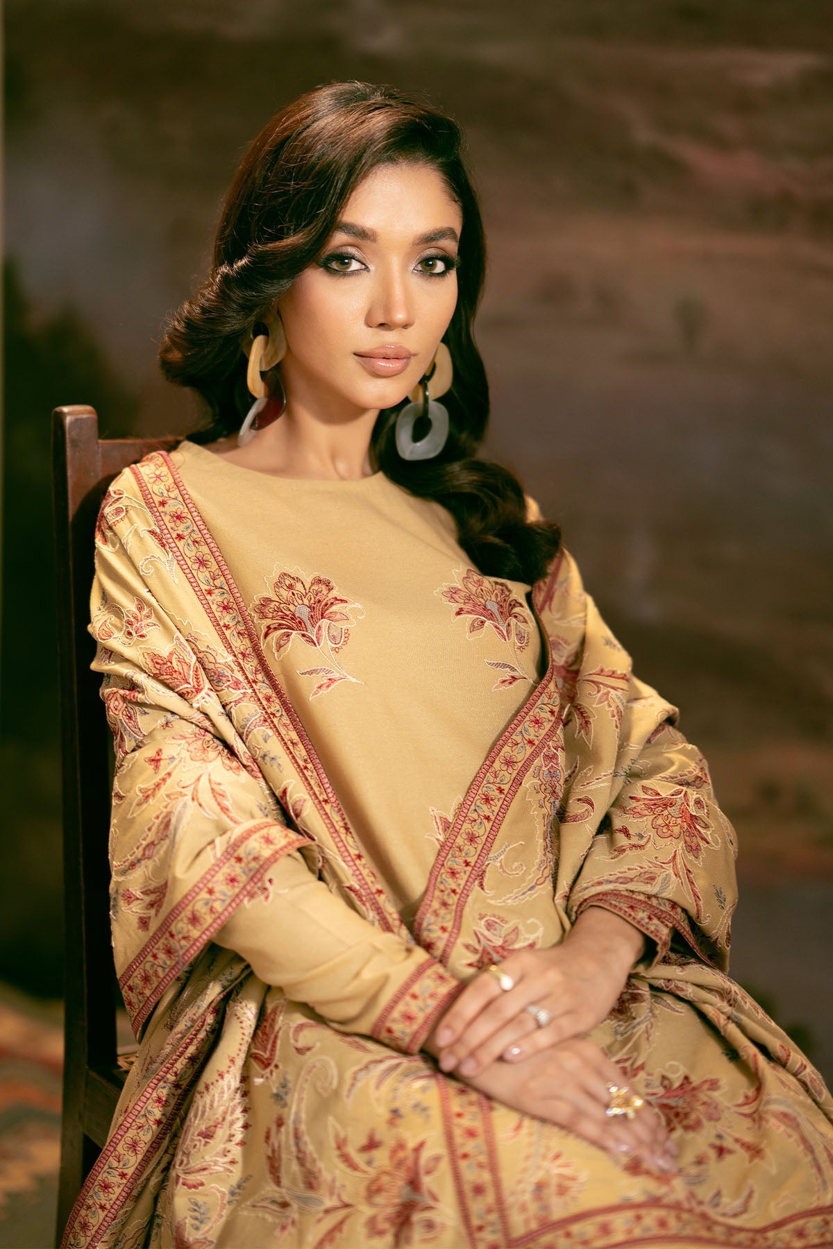 3 Piece - Embroidered Suit - E1401 - Shop Now at Kayseria