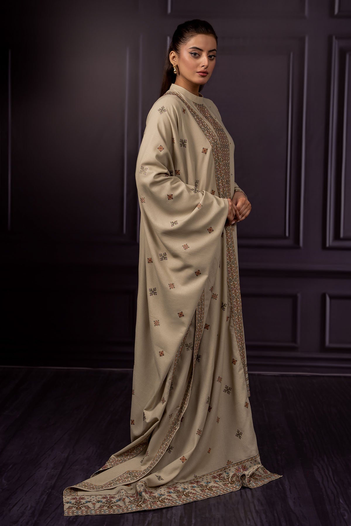 3 Piece - Embroidered Suit - E1454 - Shop Now at Kayseria