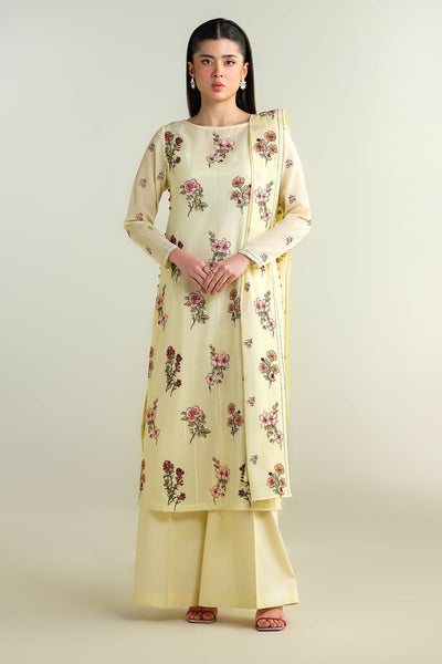 3 Piece -  Embroidered Swiss Lawn Suit - E1620 - Shop Now at Kayseria