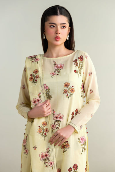 3 Piece -  Embroidered Swiss Lawn Suit - E1620 - Shop Now at Kayseria