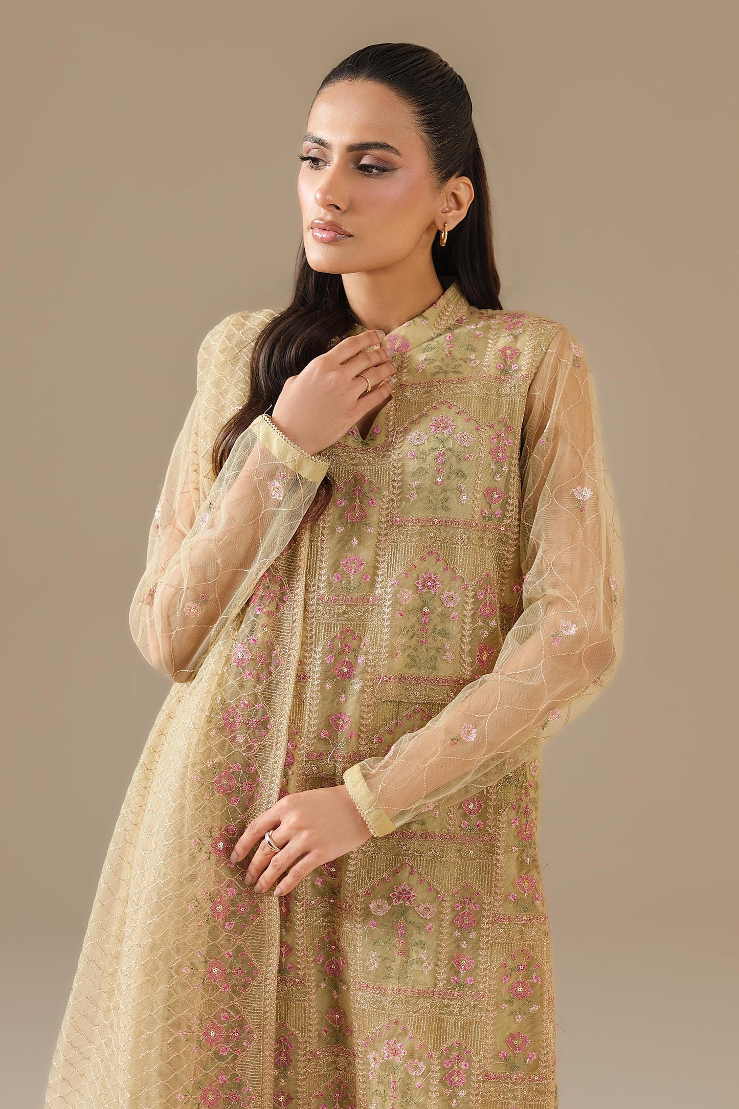 HEXA POLY NET | EMBROIDERED
