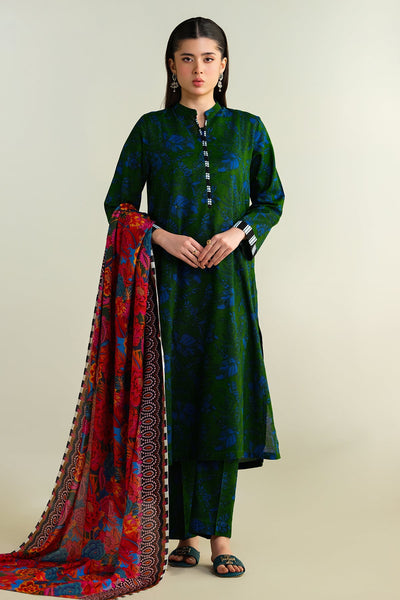 3 Piece - Printed Khaddar Suit - KPW24-P3043-43 - Shop Now at Kayseria