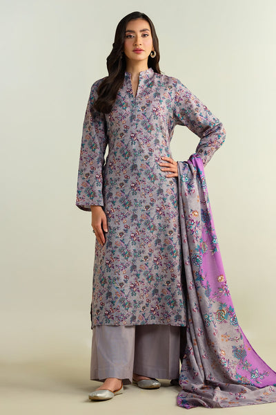 3 Piece - Printed Khaddar Suit - KPW24-P3134-134 - Shop Now at Kayseria