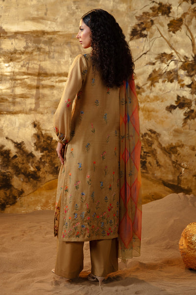 3 Piece - Embroidered Malmal Suit - MCP1231-2 - Shop Now at Kayseria