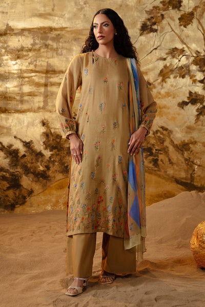 3 Piece - Embroidered Malmal Suit - MCP1231-2 - Shop Now at Kayseria