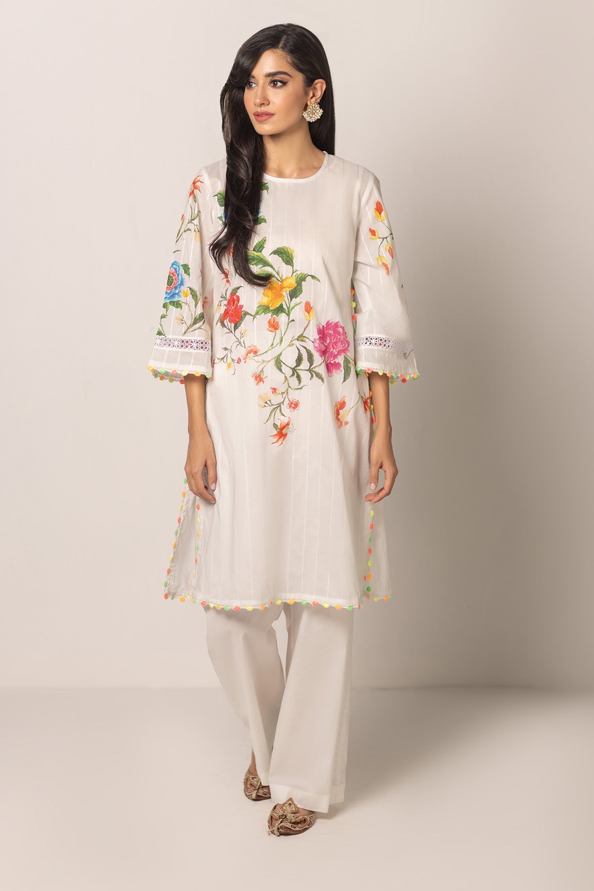 Printed Stripe Lawn Shirt - MCP-1321-25 - Shop Now at Kayseria