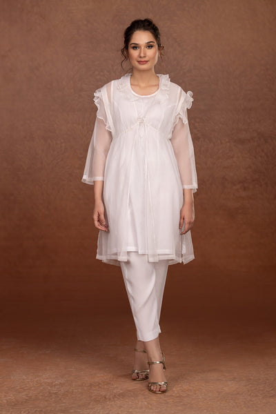 2 Piece - Dyed Chery Net Suit - MCP-1329-30 - Shop Now at Kayseria