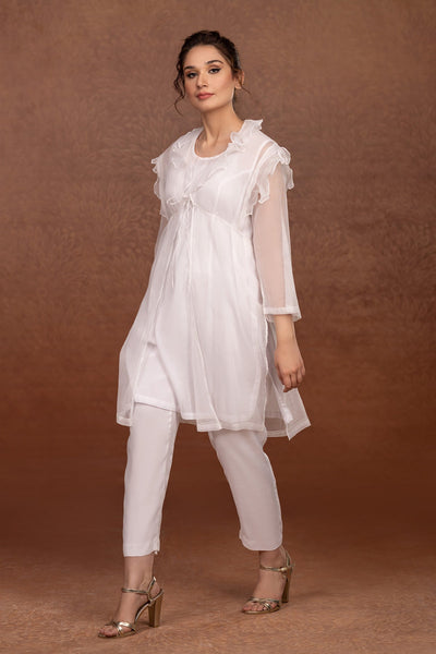 2 Piece - Dyed Chery Net Suit - MCP-1329-30 - Shop Now at Kayseria