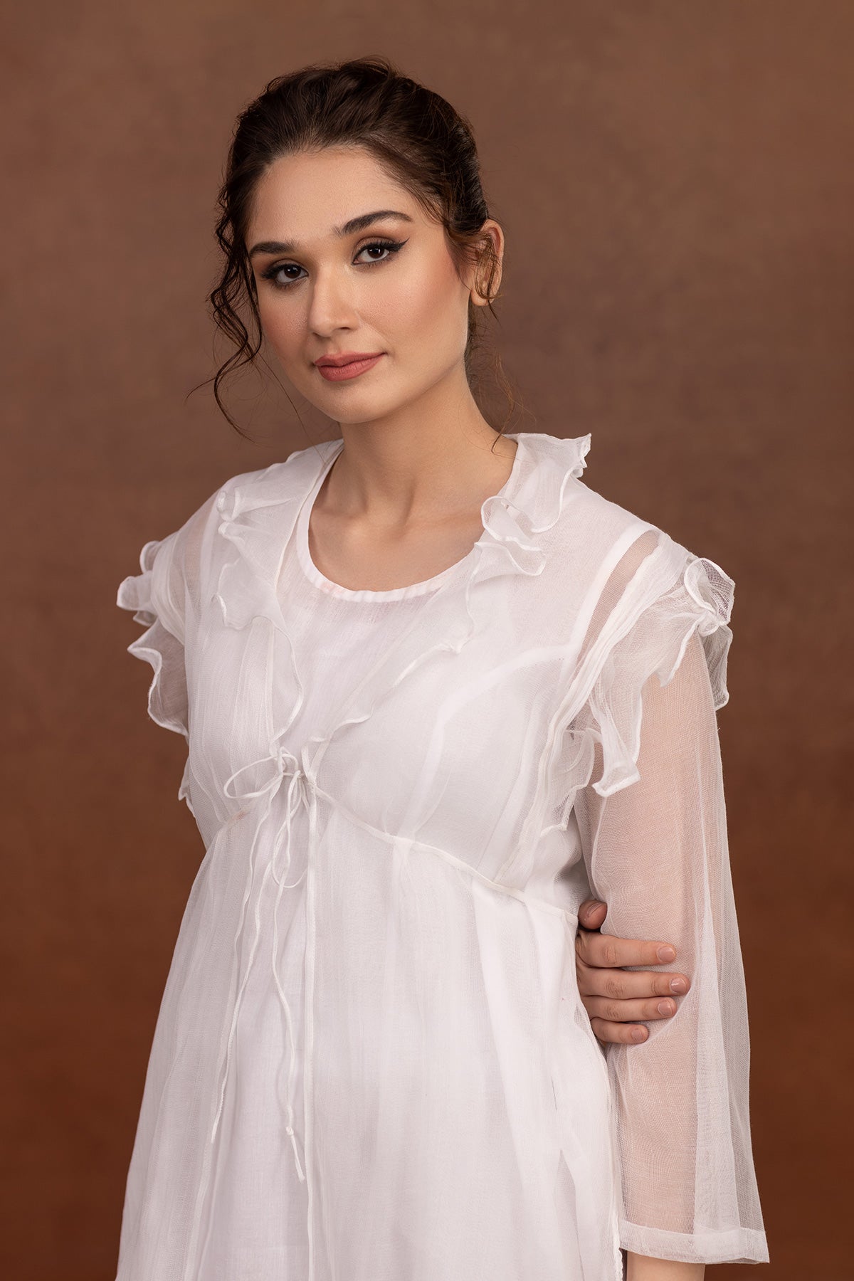 2 Piece - Dyed Chery Net Suit - MCP-1329-30 - Shop Now at Kayseria