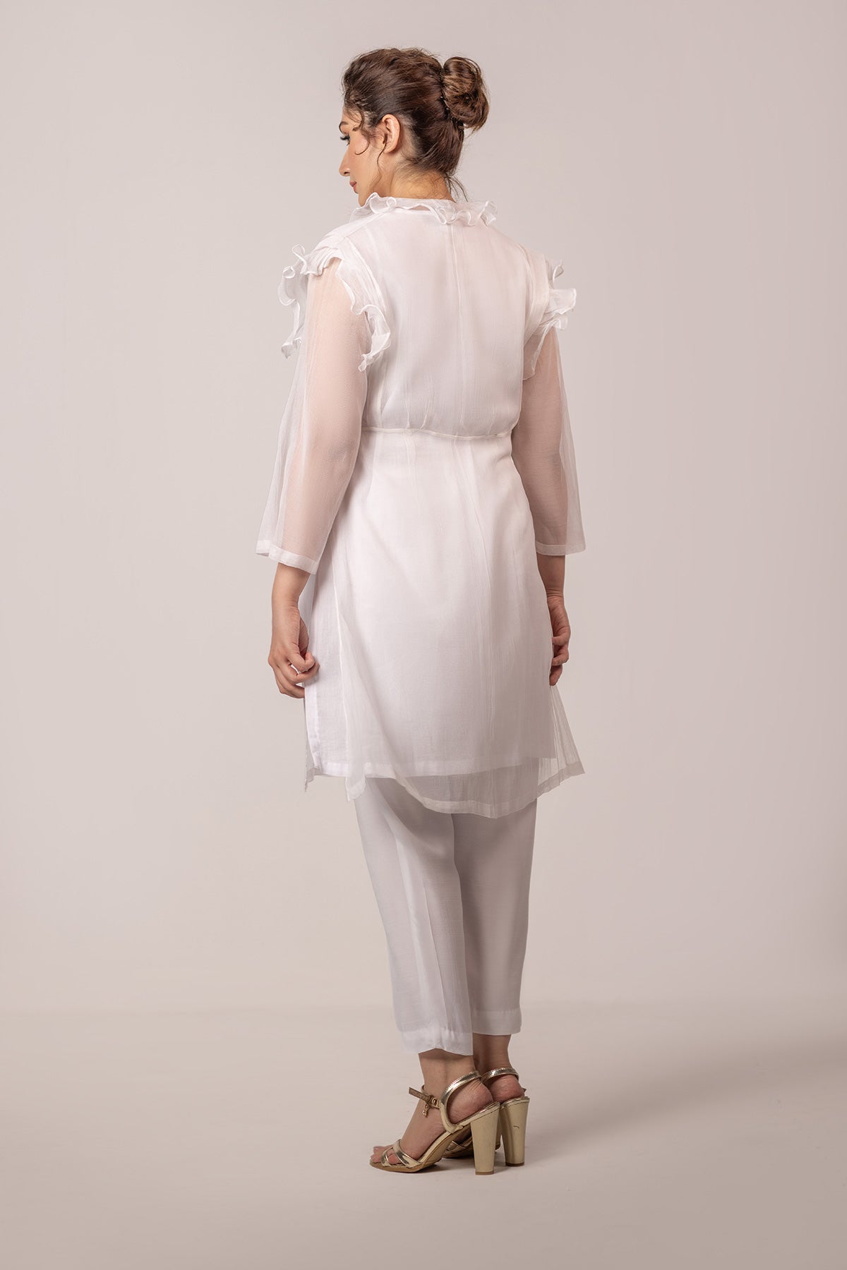 2 Piece - Dyed Chery Net Suit - MCP-1329-30 - Shop Now at Kayseria