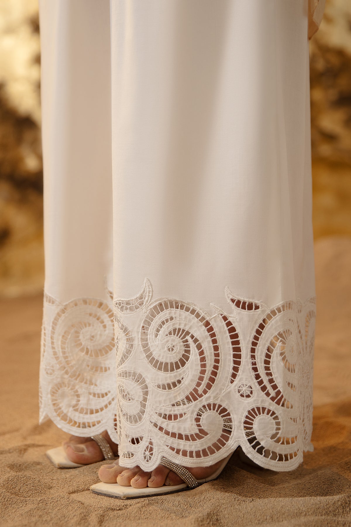 Embroidered Cambric Trousers - MCP1708 - Shop Now at Kayseria