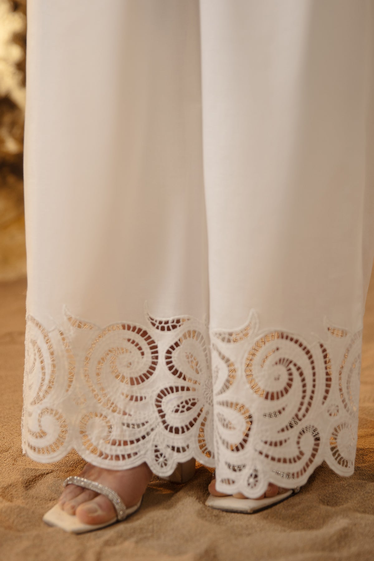 Embroidered Cambric Trousers - MCP1708 - Shop Now at Kayseria