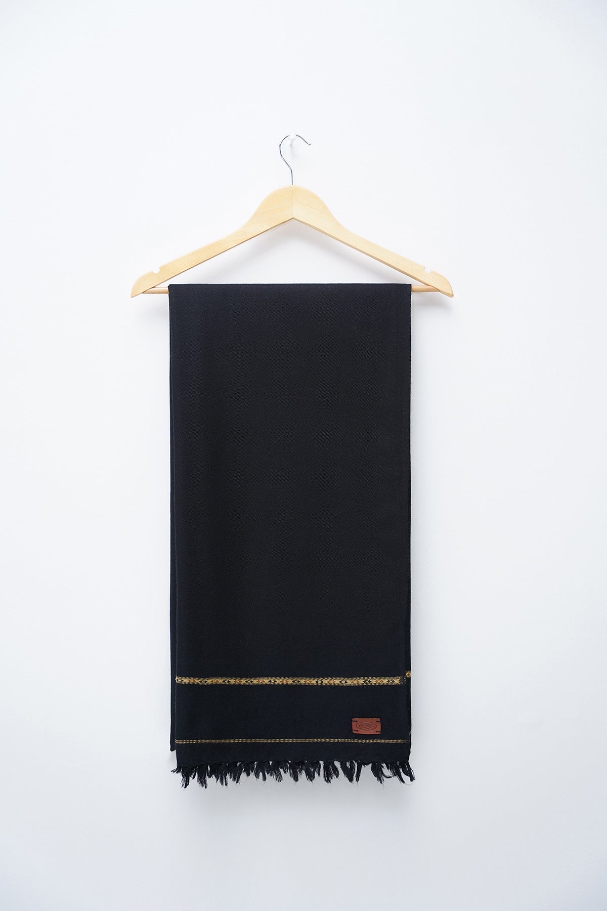 Navy Blue Fine Wool Shawl