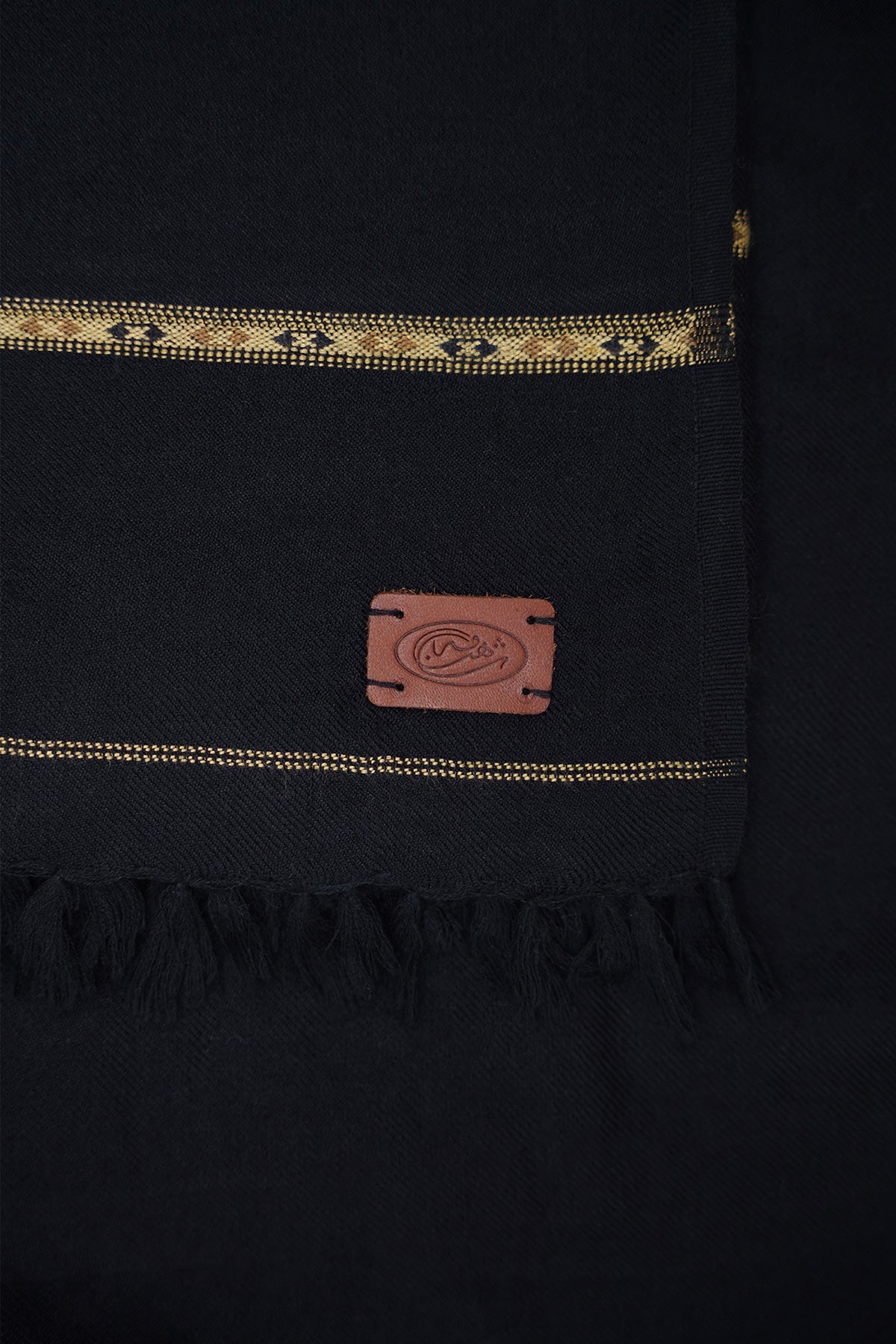 Navy Blue Fine Wool Shawl