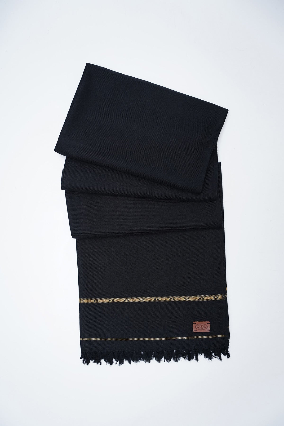 Navy Blue Fine Wool Shawl