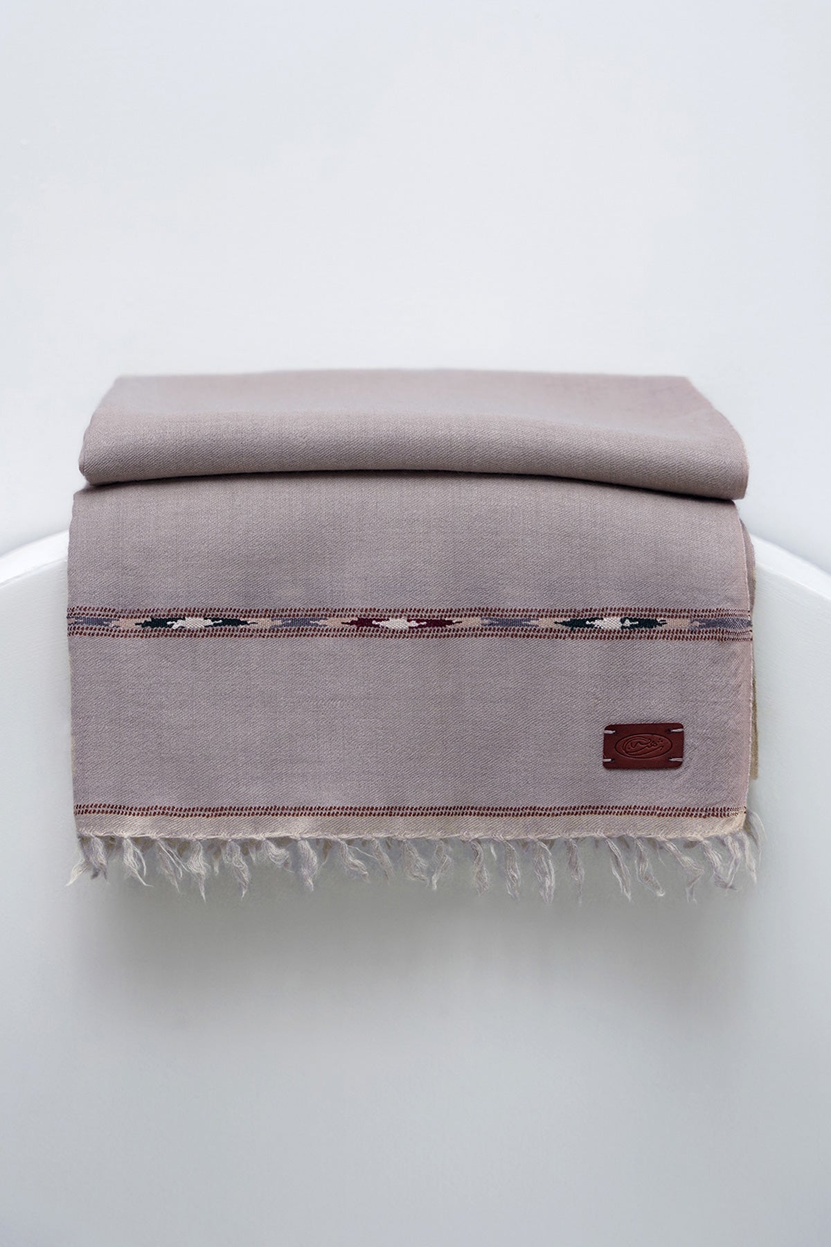 Dark Brown Fine Wool Shawl - Shop Now at Shahnameh