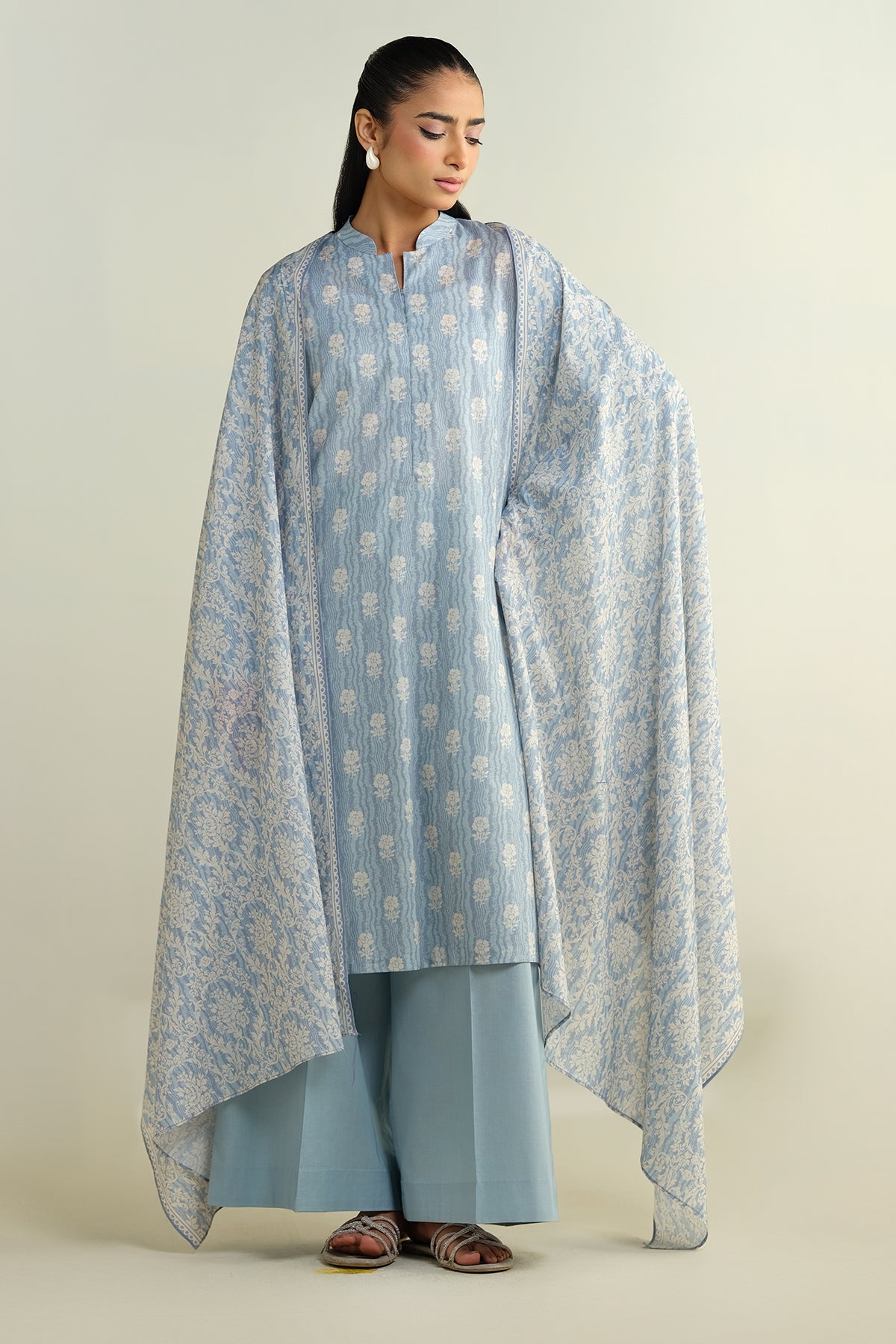 3 Piece - Printed Suit - X6103 - Shop Now at Kayseria