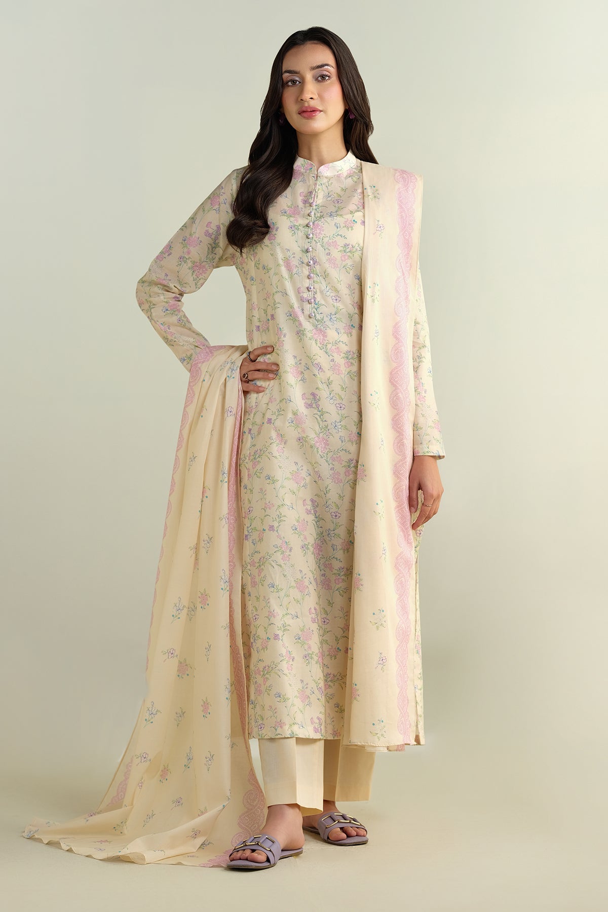 3 Piece - Printed
 Suit - X6118 - Shop Now at Kayseria