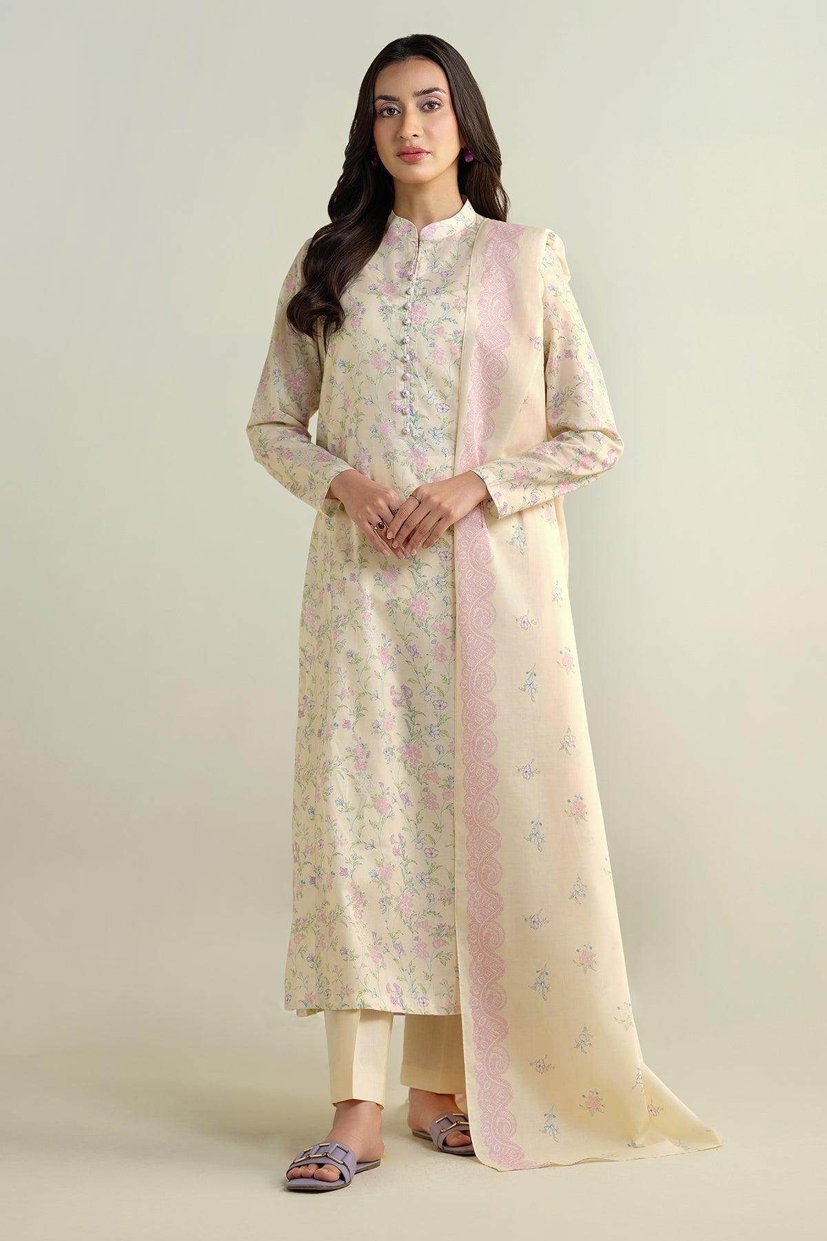 3 Piece - Printed Suit - X6125 - Shop Now at Kayseria