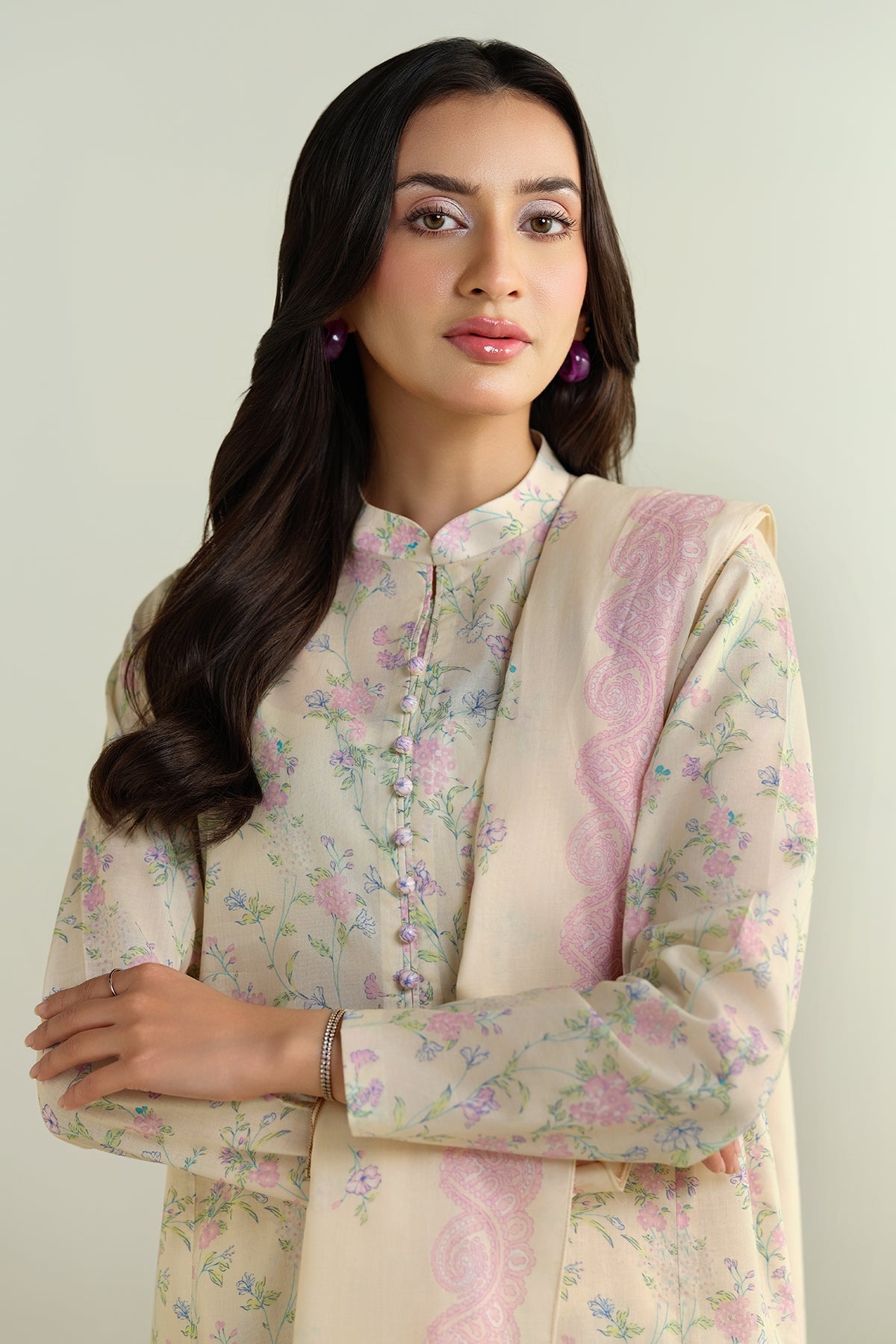 3 Piece - Printed Suit - X6125 - Shop Now at Kayseria