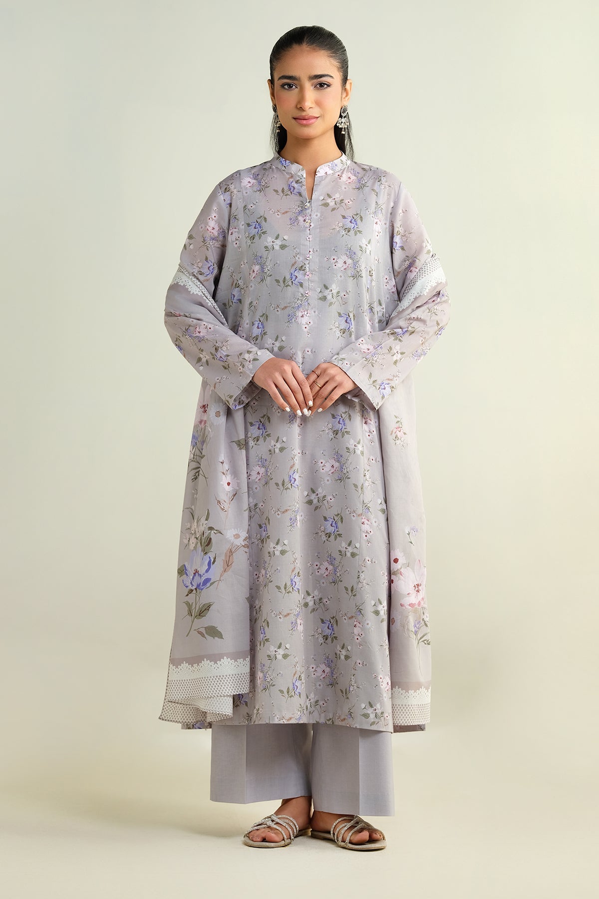 3 Piece - Printed Suit - X6132 - Shop Now at Kayseria