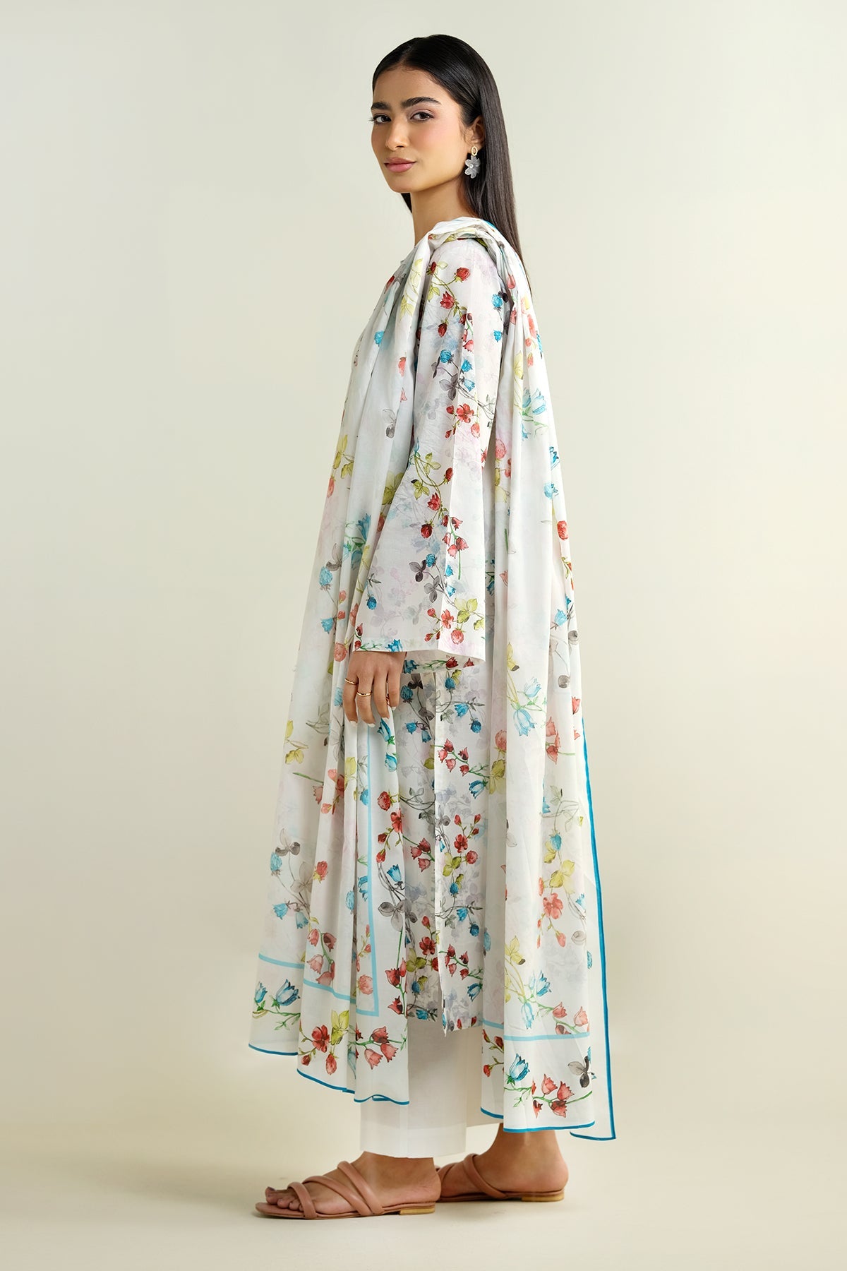 3 Piece - Printed Suit - X6133 - Shop Now at Kayseria