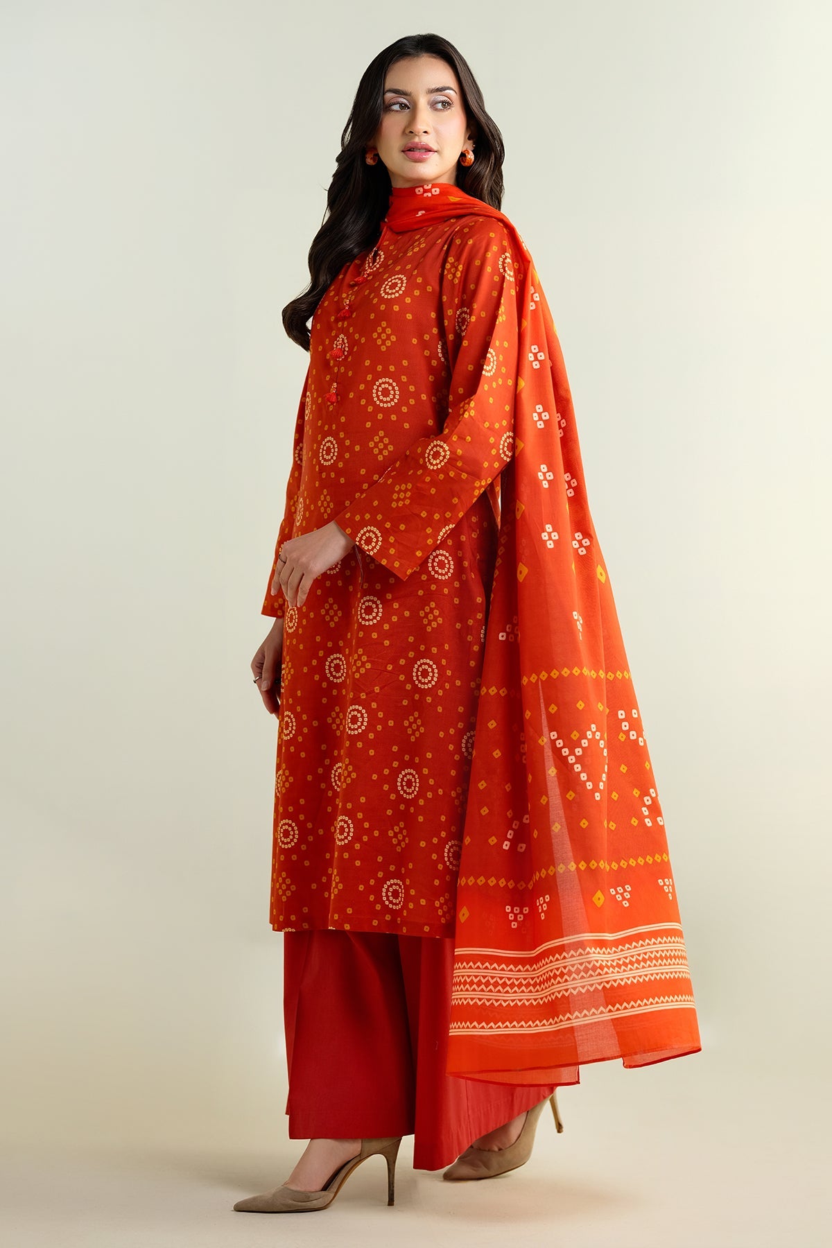 3 Piece - Printed Suit - X6135 - Shop Now at Kayseria