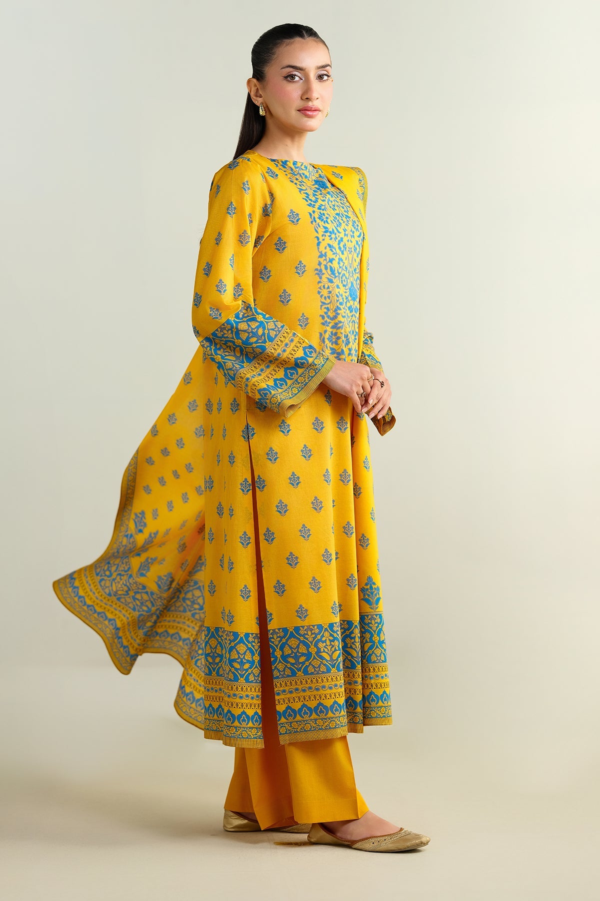 3 Piece - Printed Suit - X6140 - Shop Now at Kayseria
