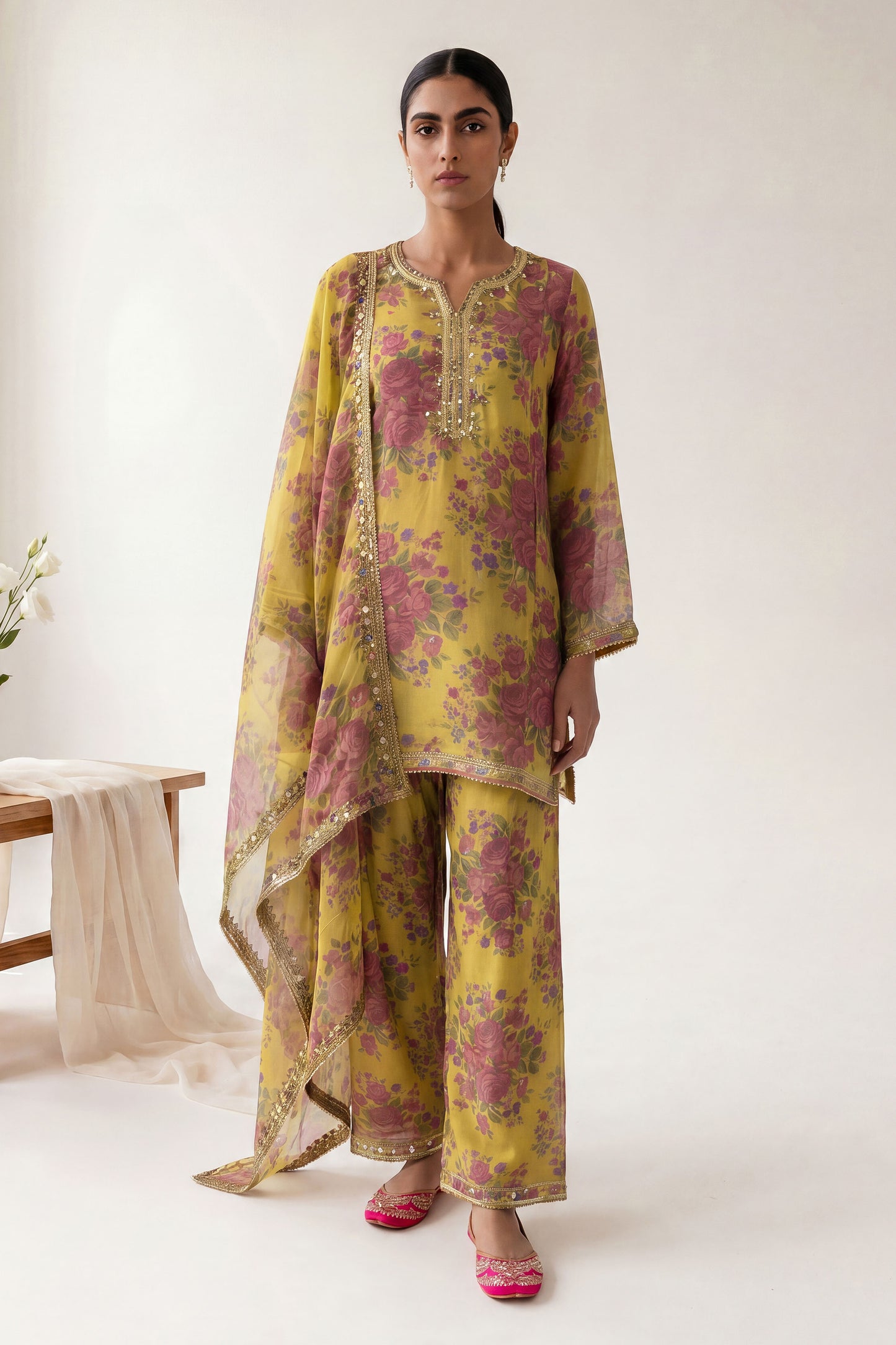 RAW SILK | EMBROIDERED