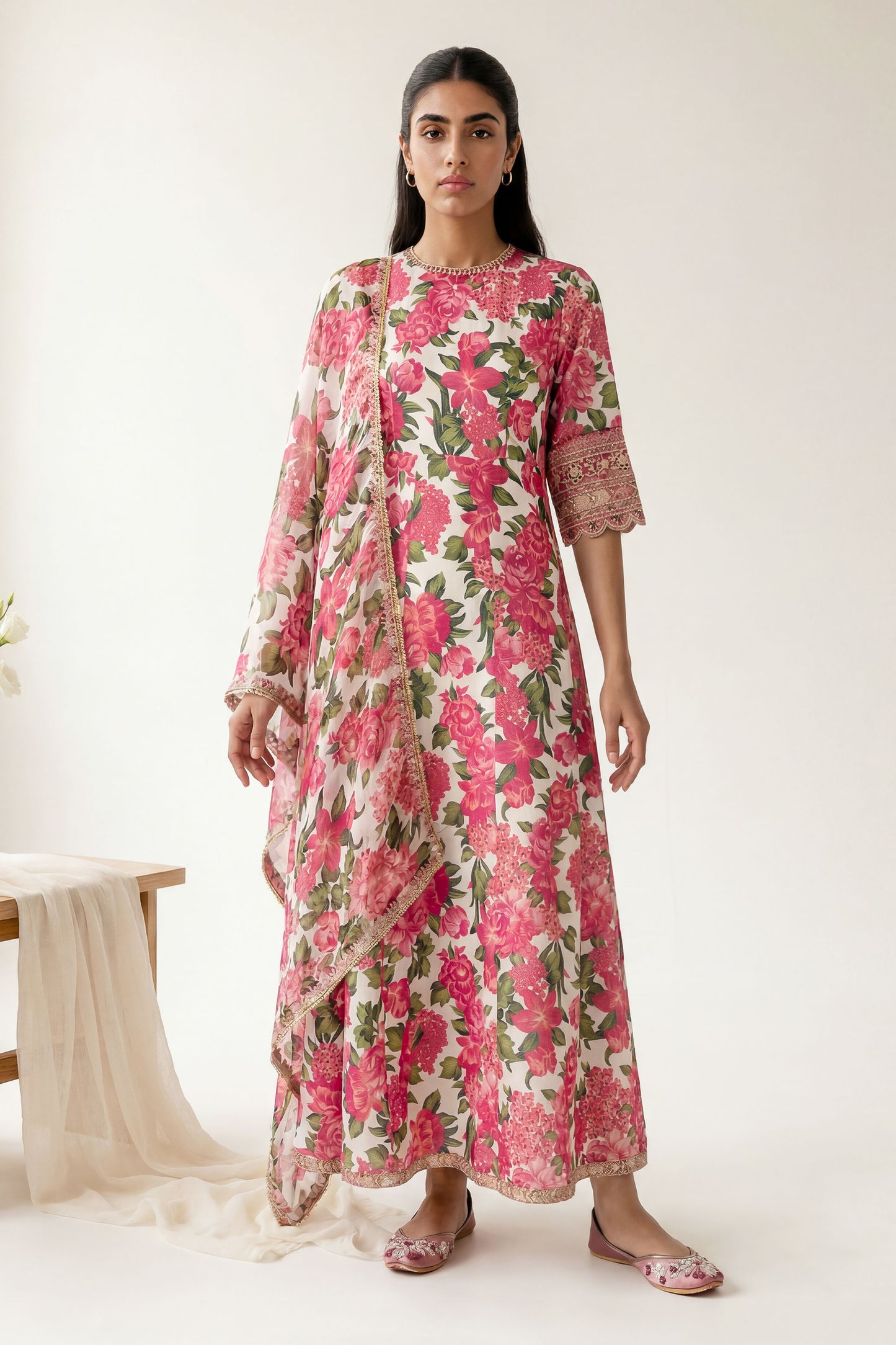 RAW SILK | EMBROIDERED
