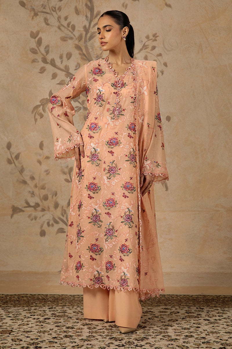 4 Piece -  Embroidered Kara Cotton Suit - MC1610-1 - Shop Now at Kayseria
