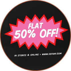 FLAT 50% OFF