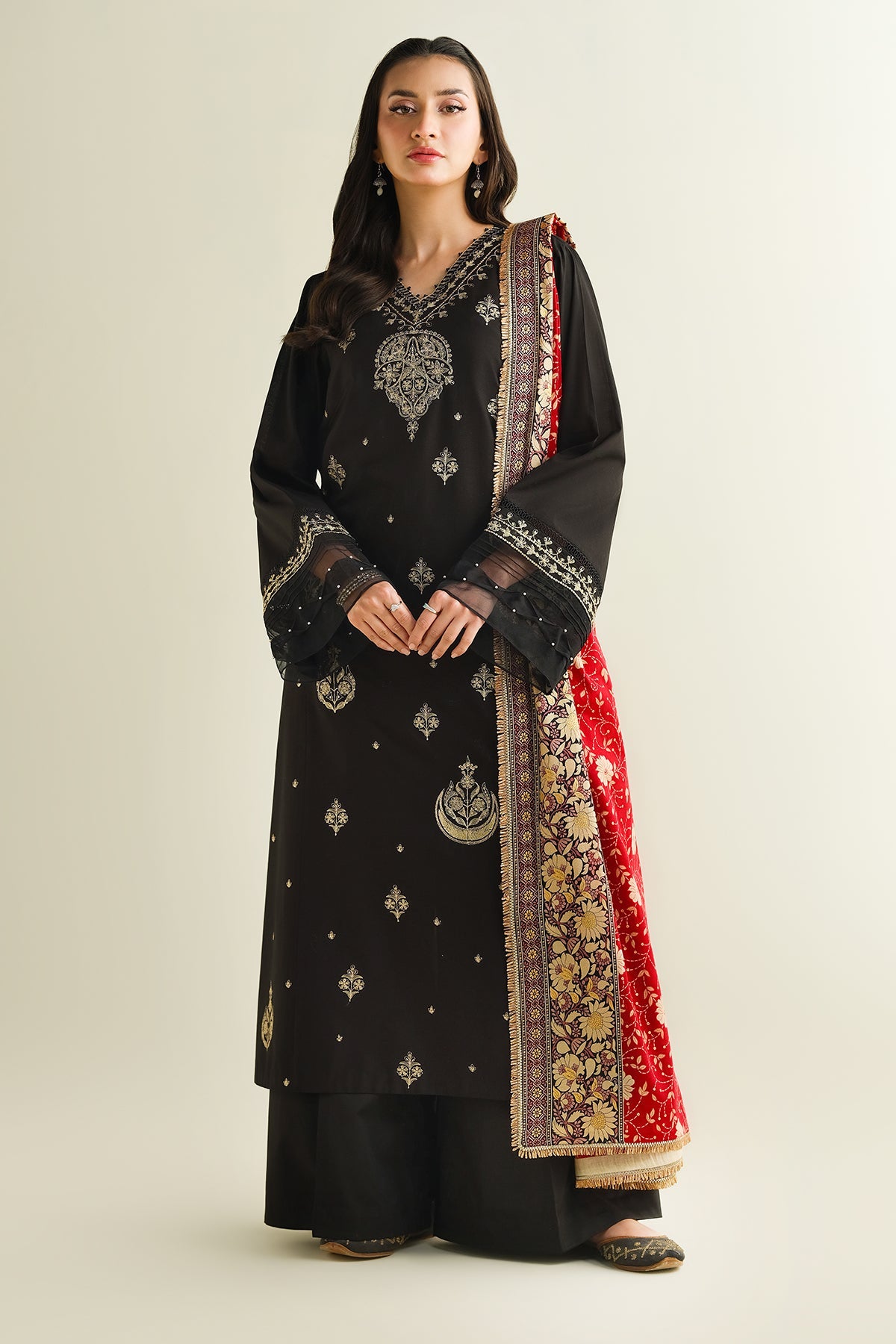 2 Piece - Embroidered Suit - C6126 - Shop Now at Kayseria