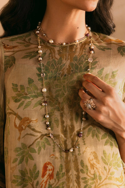 4 Piece - Printed Pure Chiffon Suit - MCP1731 - Shop Now at Kayseria