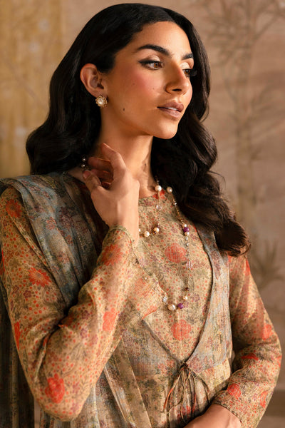 4 Piece - Printed Shimmer Net Suit - MCP1716 - Shop Now at Kayseria