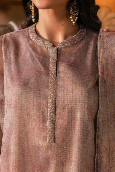 4 Piece - Printed Shimmer Net Suit - MCP1719 - Shop Now at Kayseria